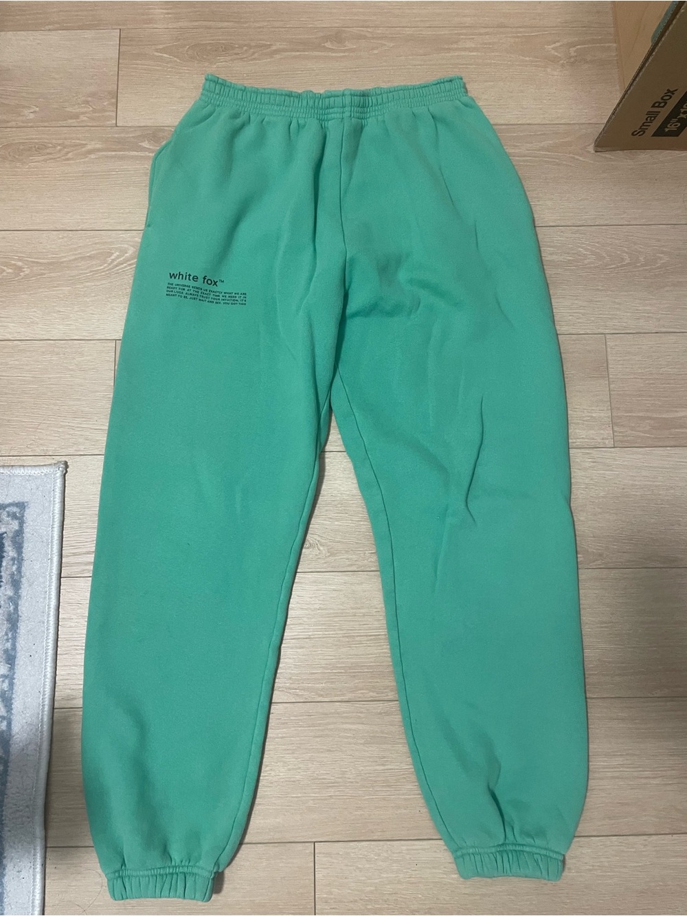 Green White Fox Joggers Sz M